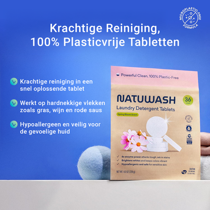 NATUWASH Wasmitteltabletten – geeignet für alle Waschmaschinen