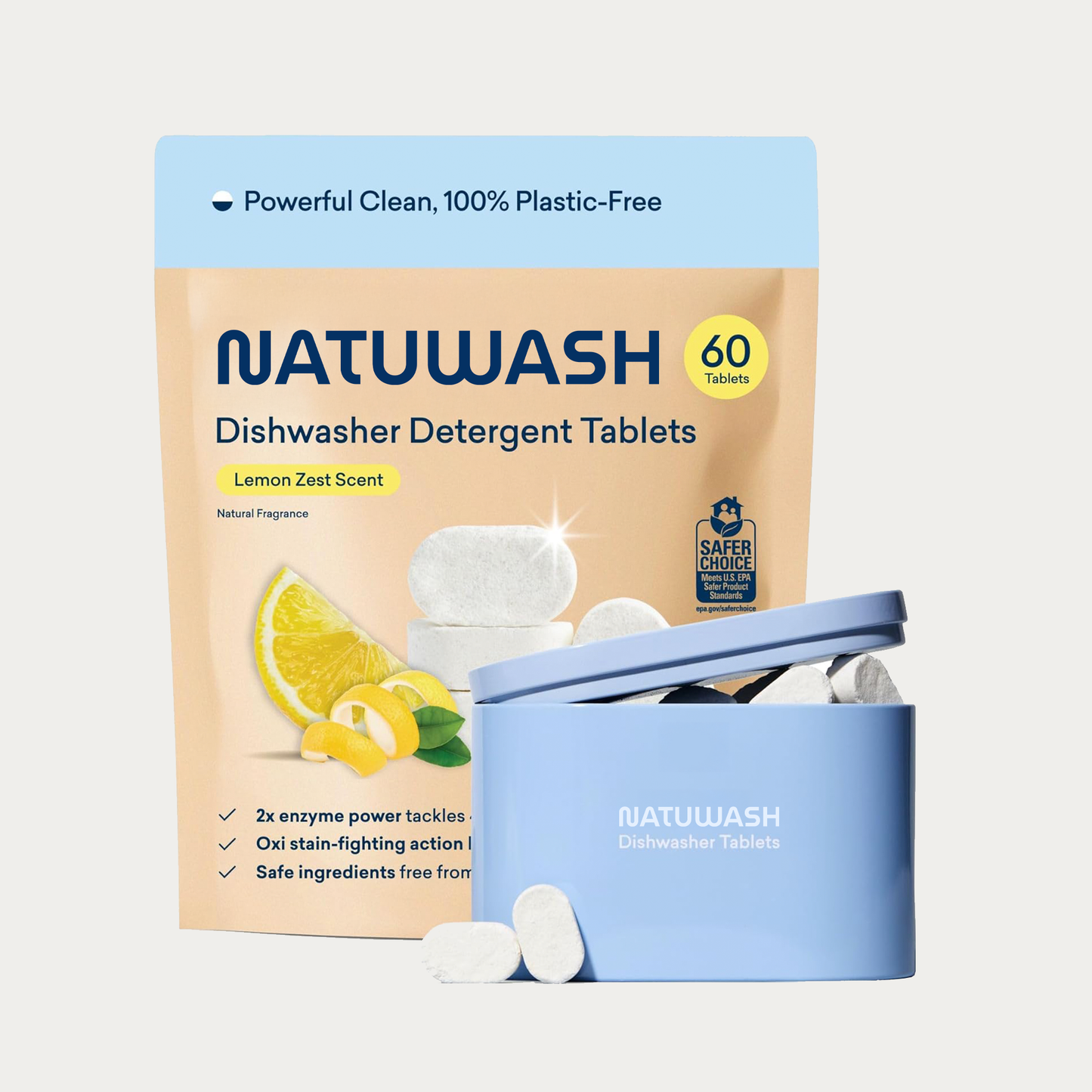 Natuwash Geschirrspültabs – geeignet für alle Geschirrspüler