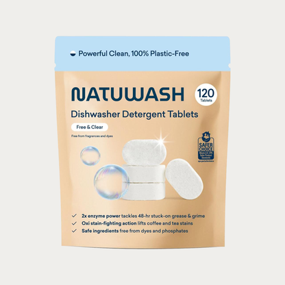 Natuwash Geschirrspültabs – geeignet für alle Geschirrspüler