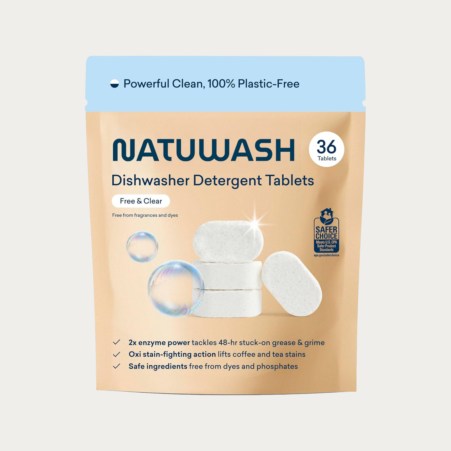 Natuwash Geschirrspültabs – geeignet für alle Geschirrspüler