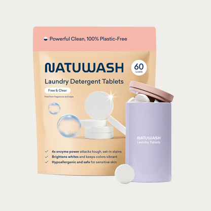 NATUWASH Wasmitteltabletten – geeignet für alle Waschmaschinen
