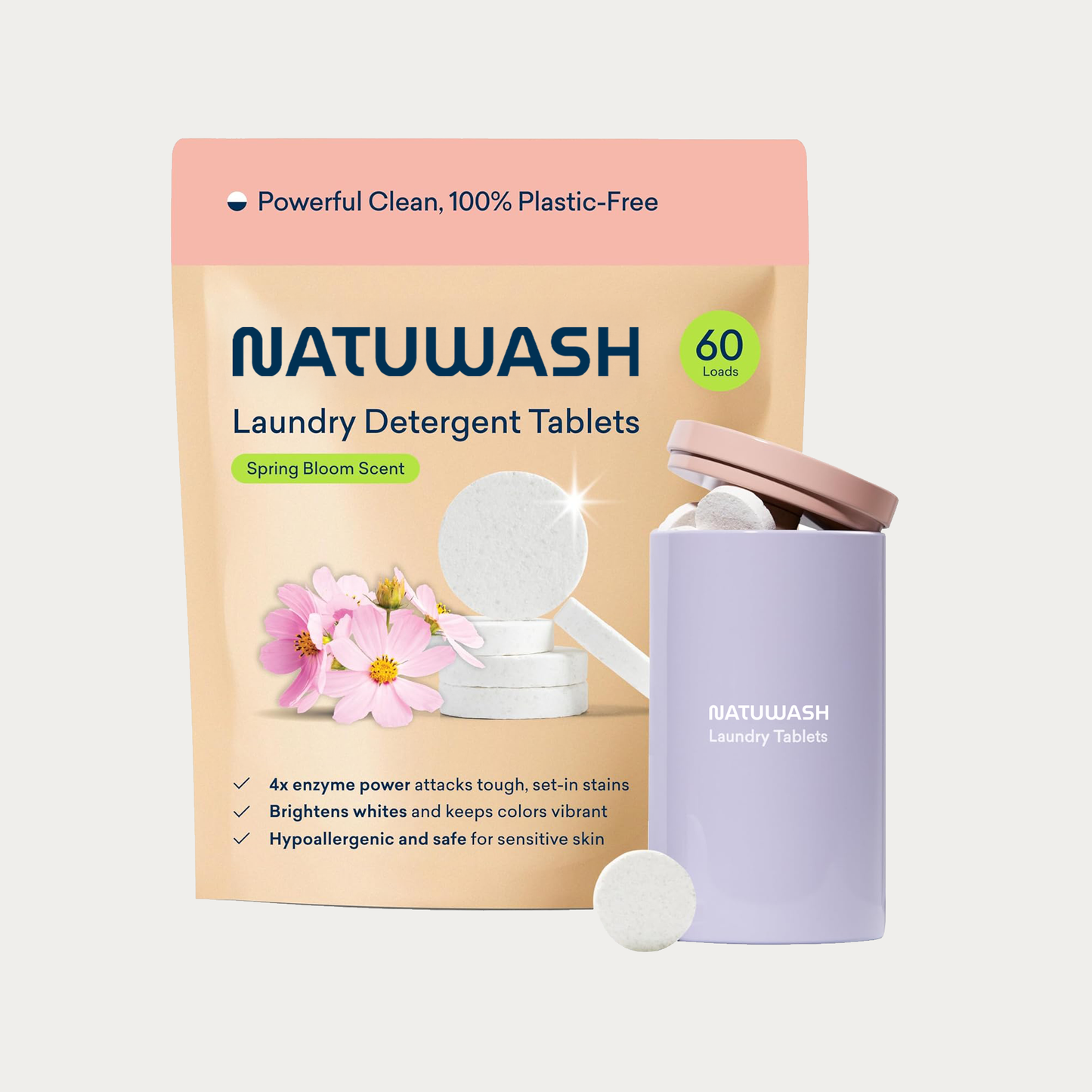 NATUWASH Wasmitteltabletten – geeignet für alle Waschmaschinen